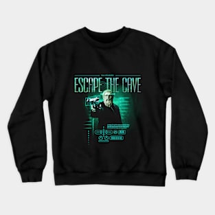 Plato Cave Shirt , plato shirt, sci-fi, dystopian, parody, philosophy, greek philosophy shirt, ironic, weird shirt Crewneck Sweatshirt